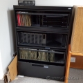 Black 4 Drawer Flip Front Lateral File Cabinet